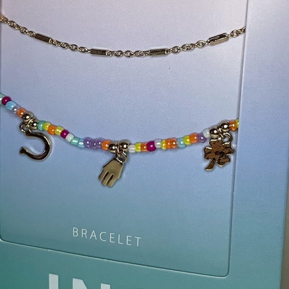 INC International Concepts Evil Eye Mixed Bead and Charms 2 Pc Bracelet Set - Picture 6 of 15